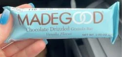 MadeGood Chocolate Drizzled Granola Bars - Vanilla Flavor
