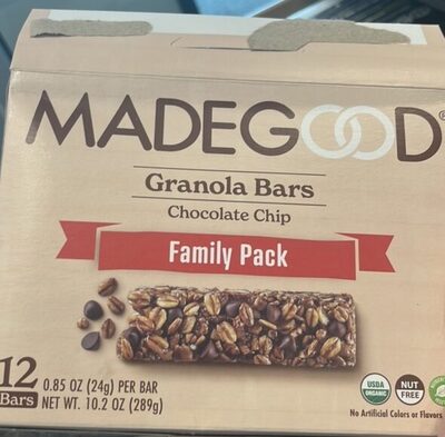 MADEGOOD Granola Bars Chocolate Chip