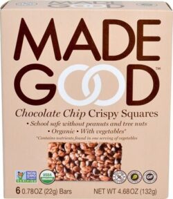 MadeGood Organic Chocolate Chip Rice Crispy Squares