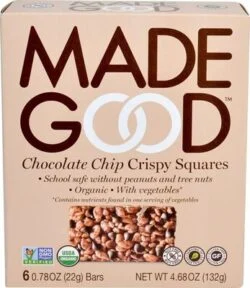 MadeGood Organic Chocolate Chip Rice Crispy Squares