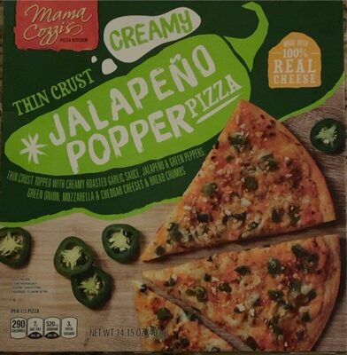 Mama cozzi's Thin crust jalapeño popper pizza