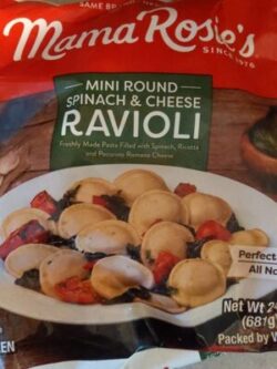 Mama Rosie Spinach and cheese ravioli