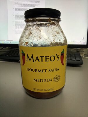 Mateo's Gourmet Salsa Medium