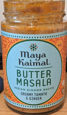 Maya Kaimal Butter Masala Indian Simmer Sauce