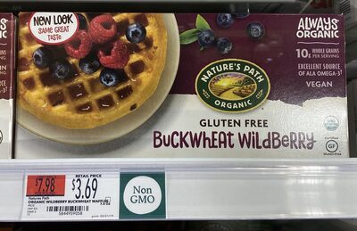 Nature's Path Buckwheat waffles wildberries