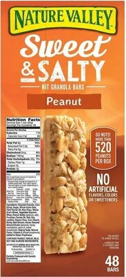 Nature Valley sweet and salty granola bars peanut