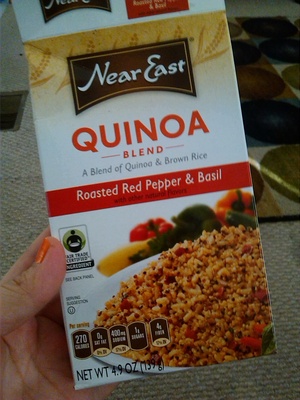 Near East QUINOA & BROWN RICE BLEND Roasted Red Pepper & Basil