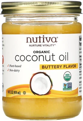 Nutiva Organic Coconut Oil Buttery Flavor