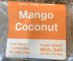 Off the Farm Plant Based Meal Bar - Mango Coconut
