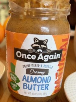 Once Again Almond Butter - Roasted - Creamy - Unsweetened & Salt Free