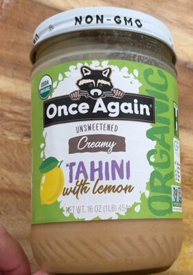 Once Again Organic Tahini With Lemon