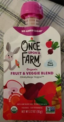 Once upon a farm Fruit & Veggie Blend: OhMyMega Veggie