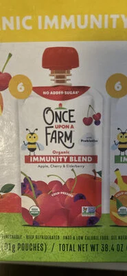 Once Upon A Farm Organic Immunity Blend Apple, Cherry & Elderberry