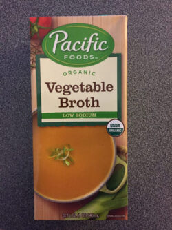 Pacific Organic low sodium vegetable broth