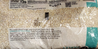Publix Barley, Pearled