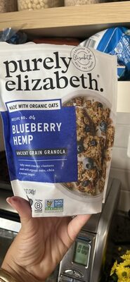 purely elizabeth. BLUEBERRY HEMP ANCIENT GRAIN GRANOLA