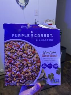 Purple Carrot Sweet corn elote bowl