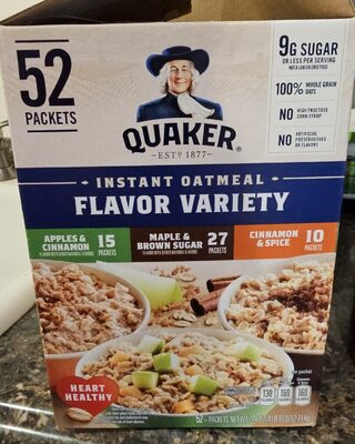 Quaker Instant Oatmeal Flavor Variety