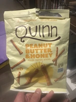 Quinn Peanut Butter & Honey Filled Pretzel Sticks