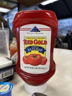 Red Gold 20Oz Ketchup Upside Down Bottle