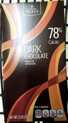 Safeway 78% cacao dark chocolate