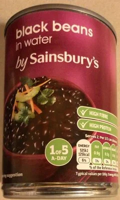 Sainsbury's Black Beans in Water