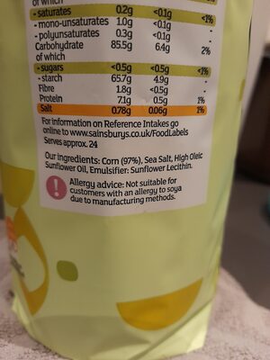 Sainsbury's Corn thins