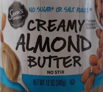 Sam's Choice Creamy Almond Butter