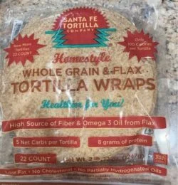 SANTA FE TORTILLA Whole Grain & Flax Tortilla Wraps