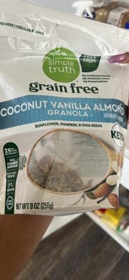 simple truth grain free coconut vanilla almond granola