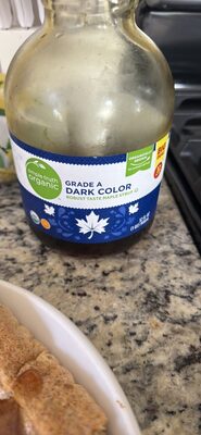 Simple Truth Organic Grade A Dark Color Robust Taste Maple Syrup