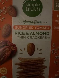Simple Truth Rice and almond crackers