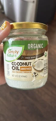 Simply Nature Coconut Oil Unrefined