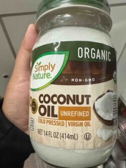 Simply Nature Organic Non-gmo Coconut Oil Unrefined Cold Pressed Virgin Oil