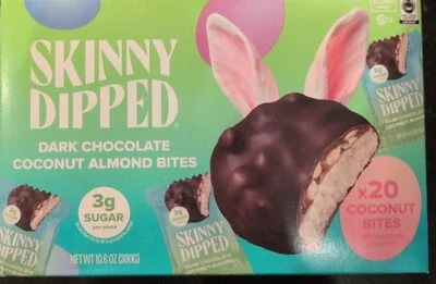 SkinnyDipped Dark Chocolate Coconut Almond Bites