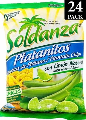Solanza Plantain chips with lime