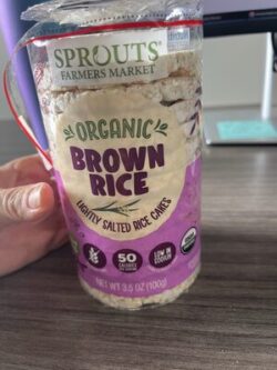 SPROUTS FARMERS MARKET ORGANIC BROWN RICE LIGHTLY SALTED RICE CAKES