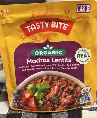Tasty Bite Organic Madras Lentils