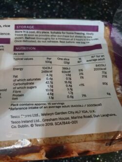 Tesco freeFROM WHEAT GLUTEN free free MILK free WH