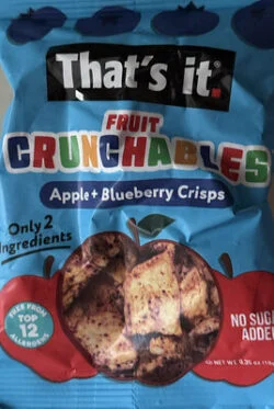That's it. Crunchables Apple + Blueberry Crisps