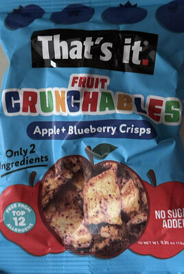 That's it. Crunchables Apple + Blueberry Crisps