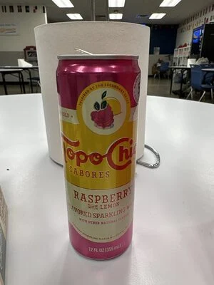 Topo Chico Raspberry with Lemon Flavored Sparkling Water