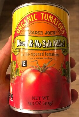 Trader Joe's Diced & No Salt Added Vine-Ripened Tomatoes