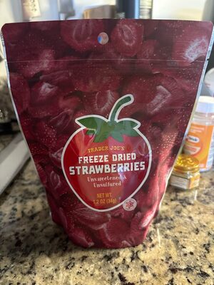 Trader Joe's Freeze Dried Strawberries unsweetened & unsulfured
