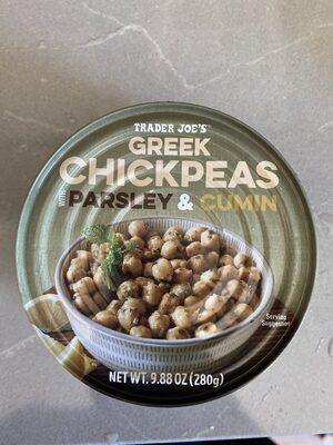 Trader Joe's Greek Chickpeas with Parsley & Cumin