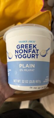 Trader Joe's Greek Nonfat Yogurt Plain