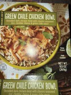 Trader Joe's Green Chile Chicken Bowl