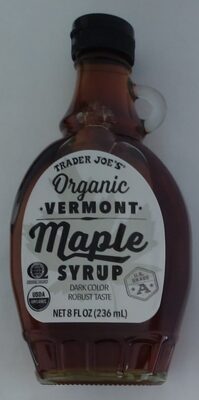 Trader Joe's Organic Vermont Maple Syrup