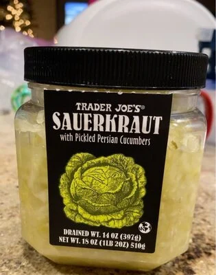 Trader Joe's Sauerkraut with Pickled Persian Cucumbers