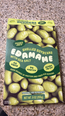 Trader Joe's Shelled Soybeans Edamame with Sea Salt